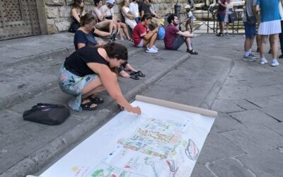 Street action in Florence, Italy