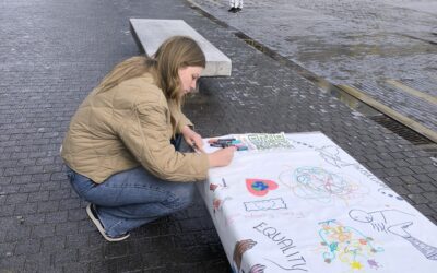 Street Action in Brussels, Belgium