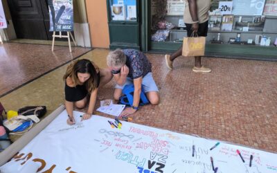 Street action in Bologna, Italy